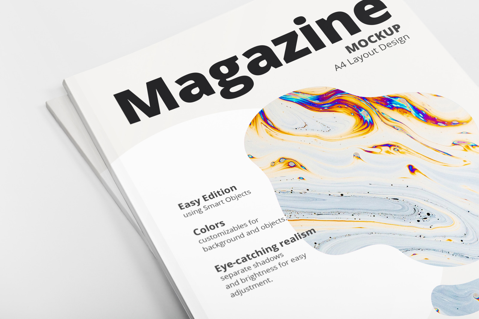 Download A4 Magazine Mockup In Stationery Mockups On Yellow Images Creative Store Yellowimages Mockups