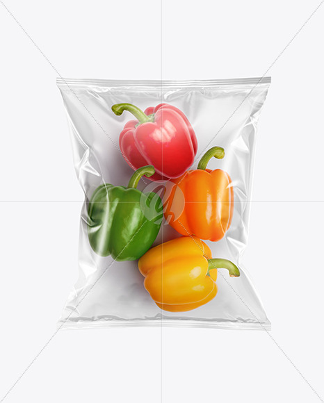 Download Plastic Bag With Colored Sweet Peppers Mockup In Bag Sack Mockups On Yellow Images Object Mockups PSD Mockup Templates