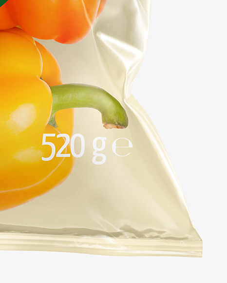 Download Plastic Bag With Colored Sweet Peppers Mockup In Bag Sack Mockups On Yellow Images Object Mockups PSD Mockup Templates