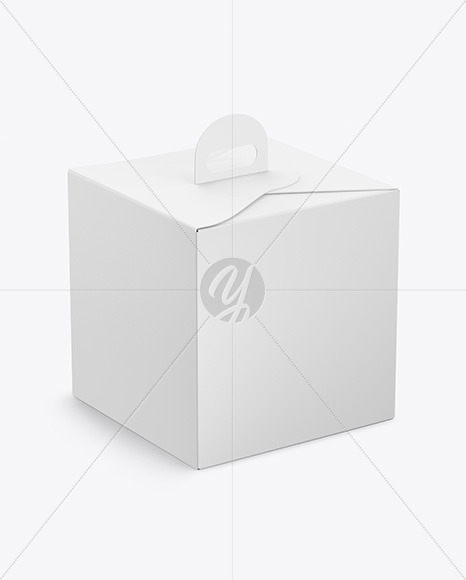 Download Cake Paper Box Mockup In Box Mockups On Yellow Images Object Mockups