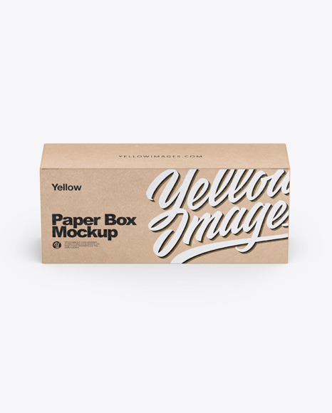 Kraft Box Mockup PSD #2