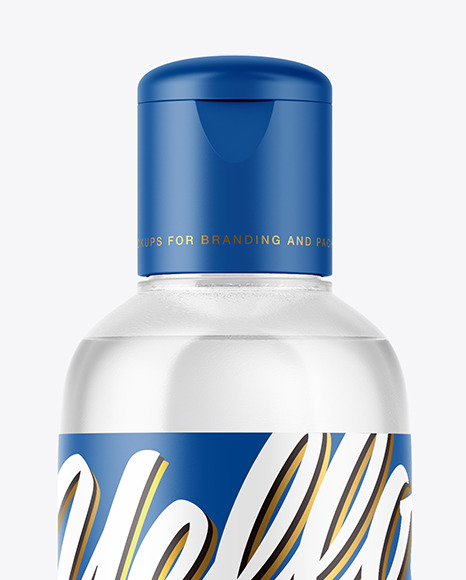 Clear Plastic Bottle Mockup PSD #2