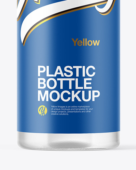Clear Plastic Bottle Mockup PSD #1
