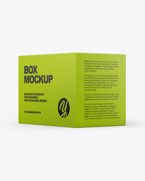 Download Paper Box Mockup In Box Mockups On Yellow Images Object Mockups PSD Mockup Templates