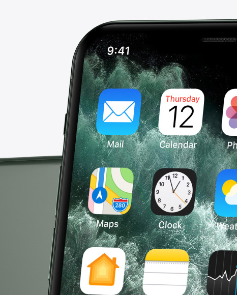 Iphone 11 Pro Max Mockup In Device Mockups On Yellow Images Object Mockups