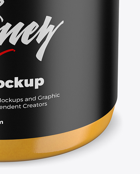 Plastic Jar w  Honey Mockup PSD #1