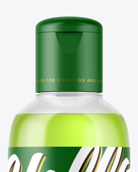 Clear Plastic Bottle Mockup PSD #2