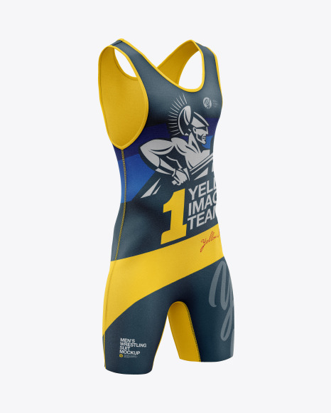 Download Free Men's Wrestling Suit Mockup (PSD) - Free Downloads Images | Jersey Mockups Design