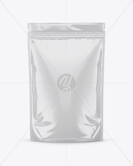 Glossy Stand Up Pouch Mockup