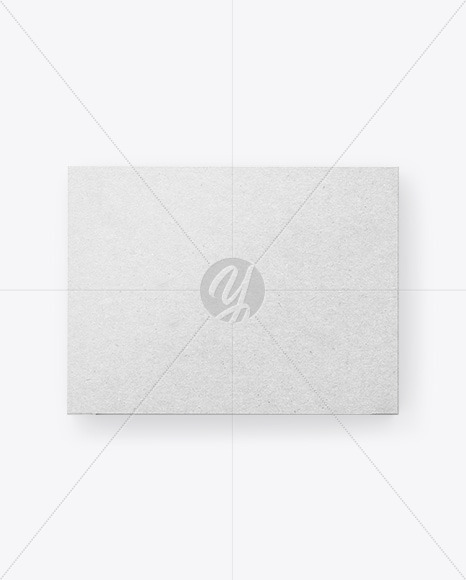 Download Kraft Paper Box Mockup - Top View in Box Mockups on Yellow ...