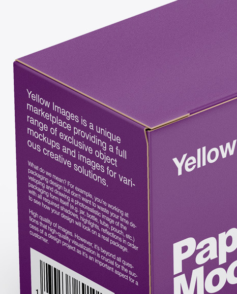 Paper Box Mockup PSD #3