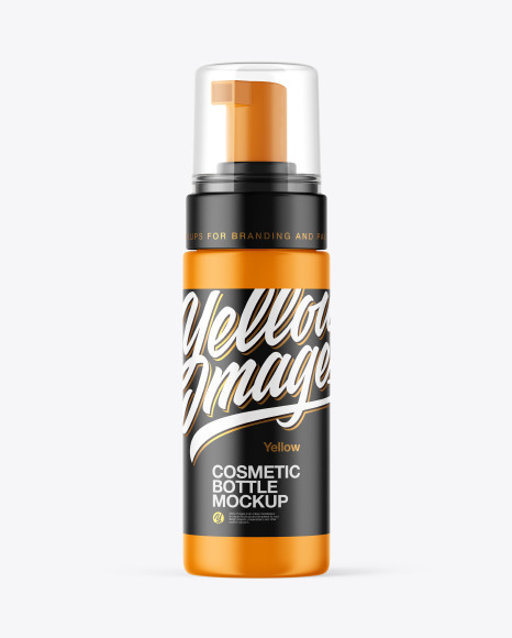 Download Matte Cosmetic Bottle Yellow Images