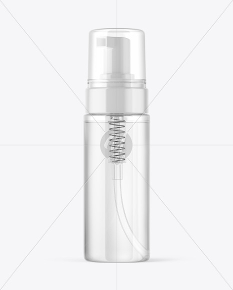 Download Clear Cosmetic Bottle With Pump Mockup In Bottle Mockups On Yellow Images Object Mockups PSD Mockup Templates