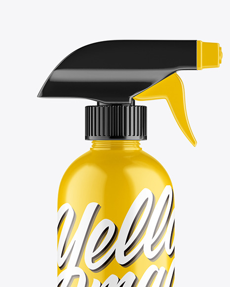 Download Glossy Plastic Spray Bottle Mockup In Bottle Mockups On Yellow Images Object Mockups Yellowimages Mockups