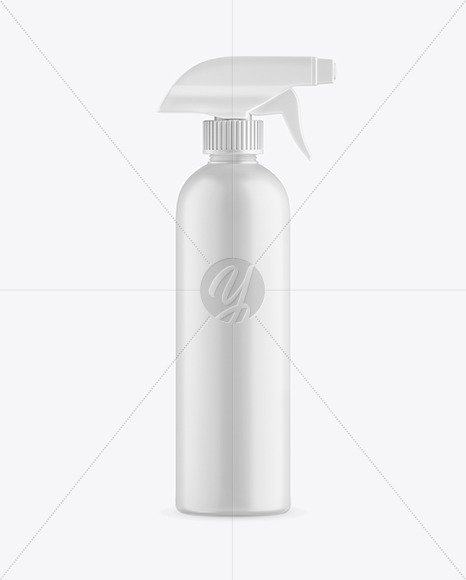 Download Matte Plastic Spray Bottle Mockup in Bottle Mockups on Yellow Images Object Mockups