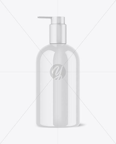 Download Glossy Bottle With Pump Mockup In Bottle Mockups On Yellow Images Object Mockups Yellowimages Mockups