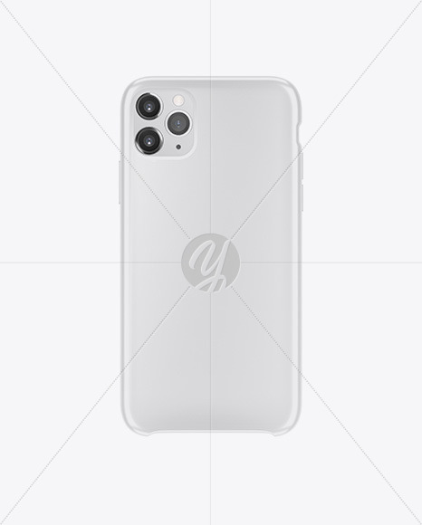 Iphone 11 Glossy Case Mockup In Device Mockups On Yellow Images Object Mockups