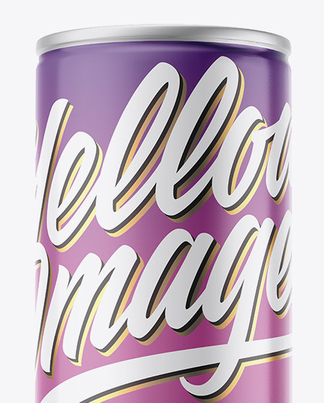 Metallic Drink Can w  Glossy Finish Mockup PSD #6