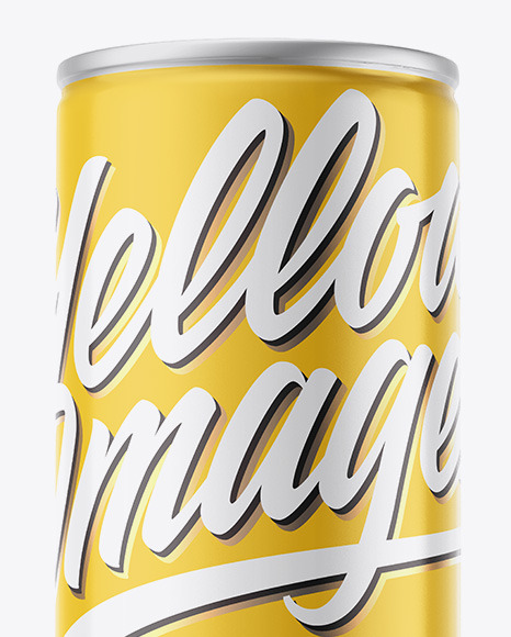 Metallic Drink Can w  Glossy Finish Mockup PSD #7
