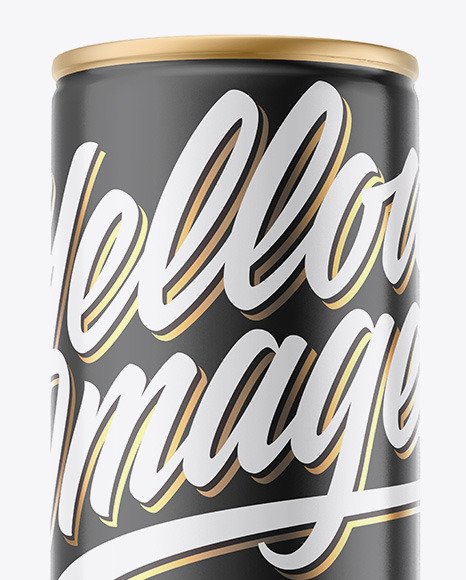 Metallic Drink Can w  Glossy Finish Mockup PSD #5