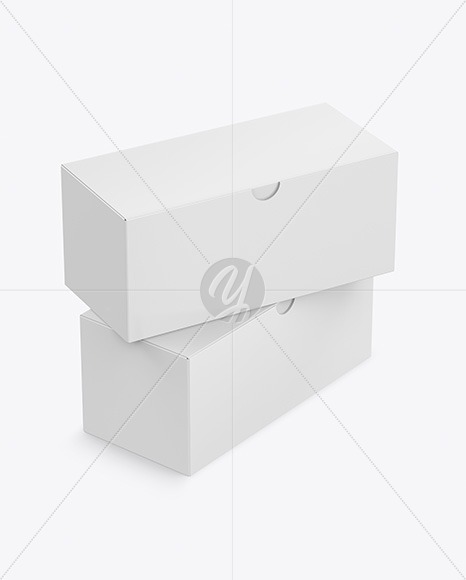 Download Two Paper Boxes Mockup In Box Mockups On Yellow Images Object Mockups PSD Mockup Templates