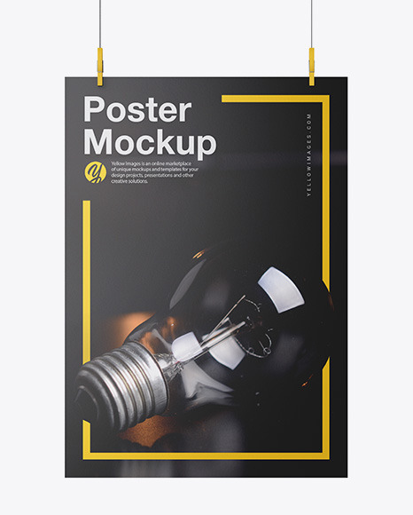 Matte A2 Poster Mockup PSD #4