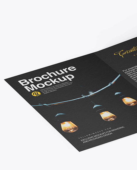 Textured Brochure Mockup PSD #2