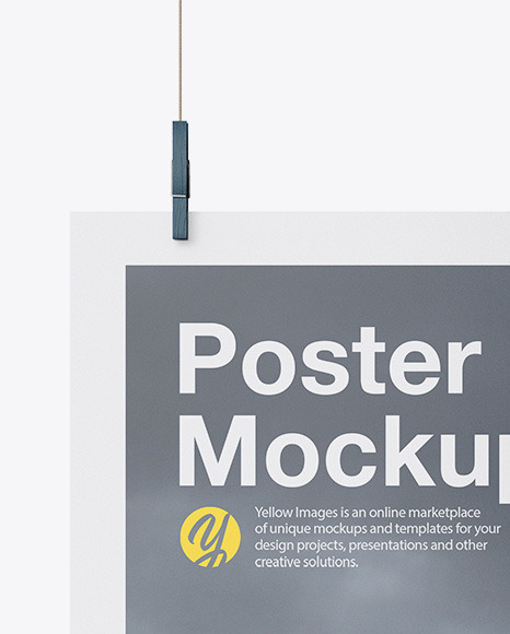 Glossy A2 Poster Mockup PSD #7