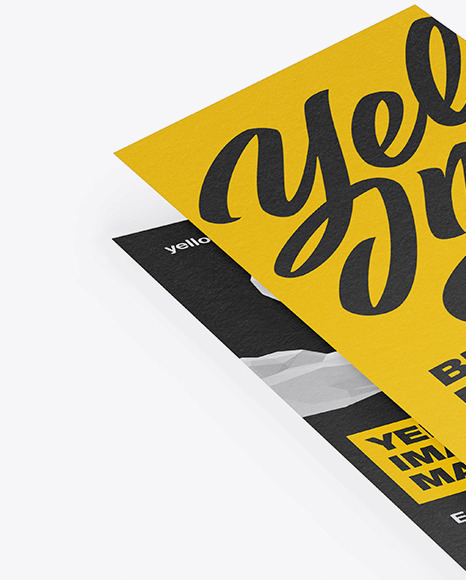 Textured Brochure Mockup PSD #2