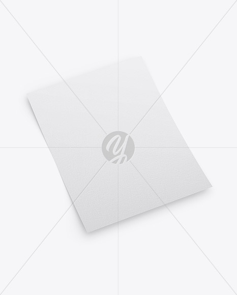 Download A4 Textured Paper Mockup in Stationery Mockups on Yellow ...