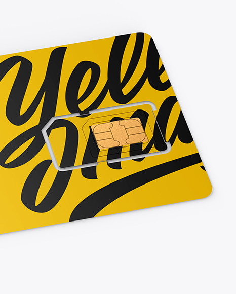 Sim Card Mockup PSD #1