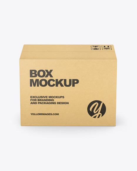 Kraft Box Mockup - Free Download Images High Quality PNG, JPG