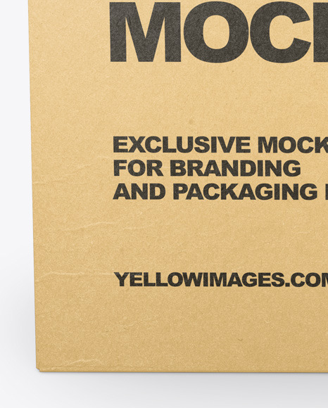 Kraft Box Mockup PSD #2
