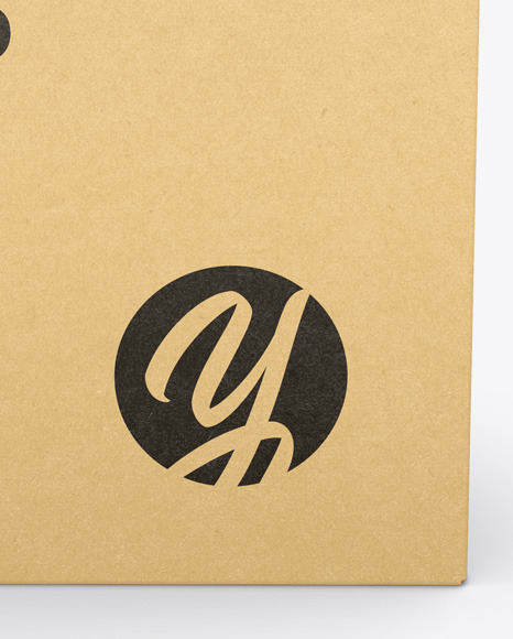 Kraft Box Mockup PSD #1
