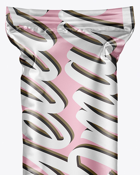 Matte Metallic Snack Package Mockup PSD #2