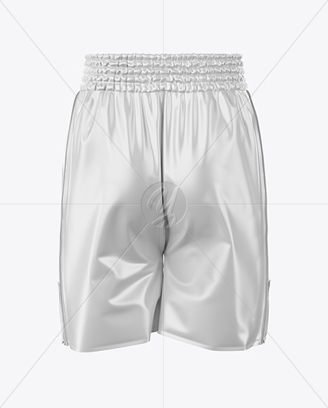 Download Boxing Shorts Mockup Back View In Apparel Mockups On Yellow Images Object Mockups PSD Mockup Templates