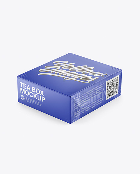 Tea Paper Box Mockup In Box Mockups On Yellow Images Object Mockups