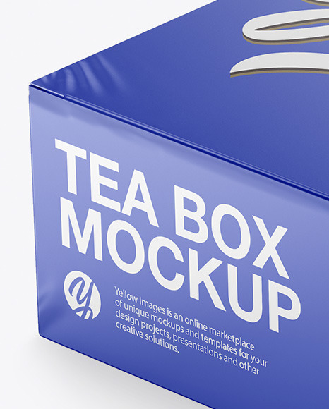 Download Tea Paper Box Mockup in Box Mockups on Yellow Images ...