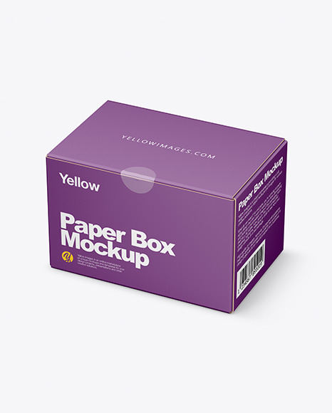 Download Paper Box Mockup In Box Mockups On Yellow Images Object Mockups PSD Mockup Templates