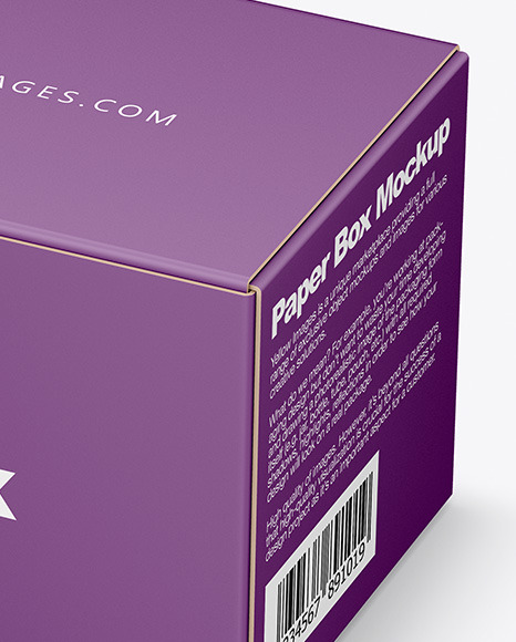 Download Paper Box Mockup In Box Mockups On Yellow Images Object Mockups