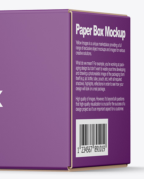 Paper Box Mockup PSD #1