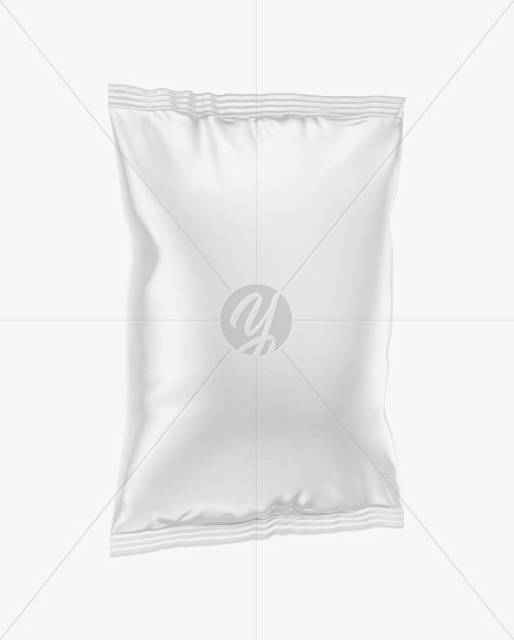 Download Paper Snack Package Mockup In Bag Sack Mockups On Yellow Images Object Mockups