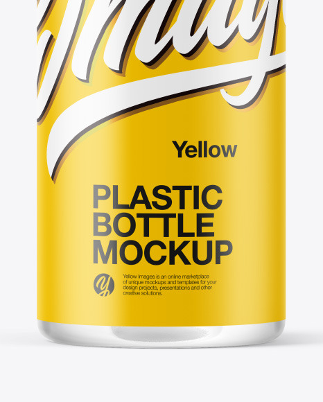 Clear Plastic Bottle Mockup PSD #1