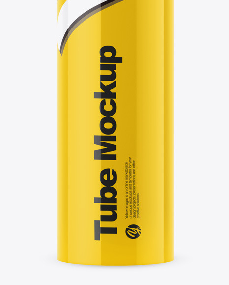 Download Glossy Sealant Tube Mockup In Tube Mockups On Yellow Images Object Mockups PSD Mockup Templates