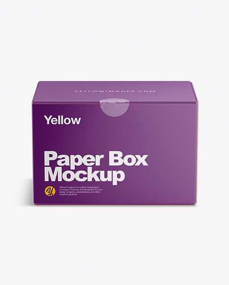 Download Paper Box Mockup In Box Mockups On Yellow Images Object Mockups