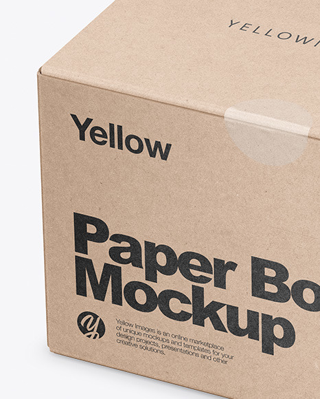 Download Box With Cake Psd Mockup Yellowimages