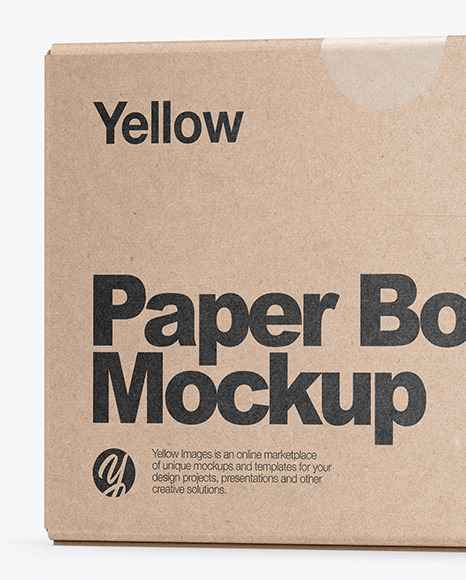 Download Kraft Box Mockup In Box Mockups On Yellow Images Object Mockups