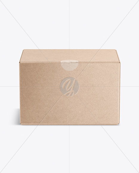 Download Kraft Box Mockup In Box Mockups On Yellow Images Object Mockups