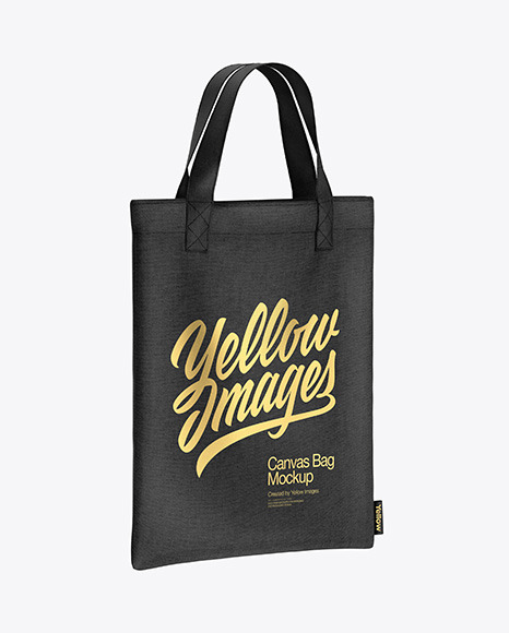 Canvas Bag Mockup In Bag Sack Mockups On Yellow Images Object Mockups