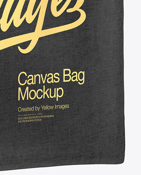 Download Canvas Bag Mockup In Bag Sack Mockups On Yellow Images Object Mockups